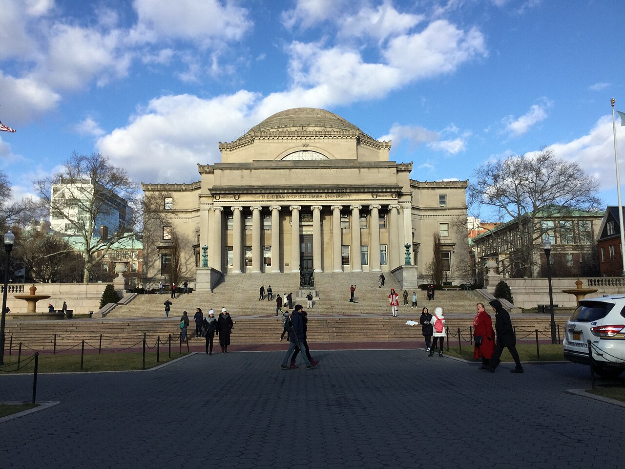 纽约Columbia University Morningside Heights校园Low Memorial Library真实照片