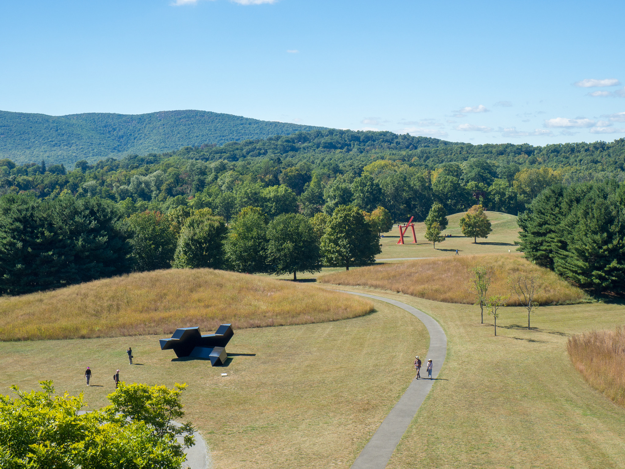 Storm King Art Center草地与户外雕塑真实照片