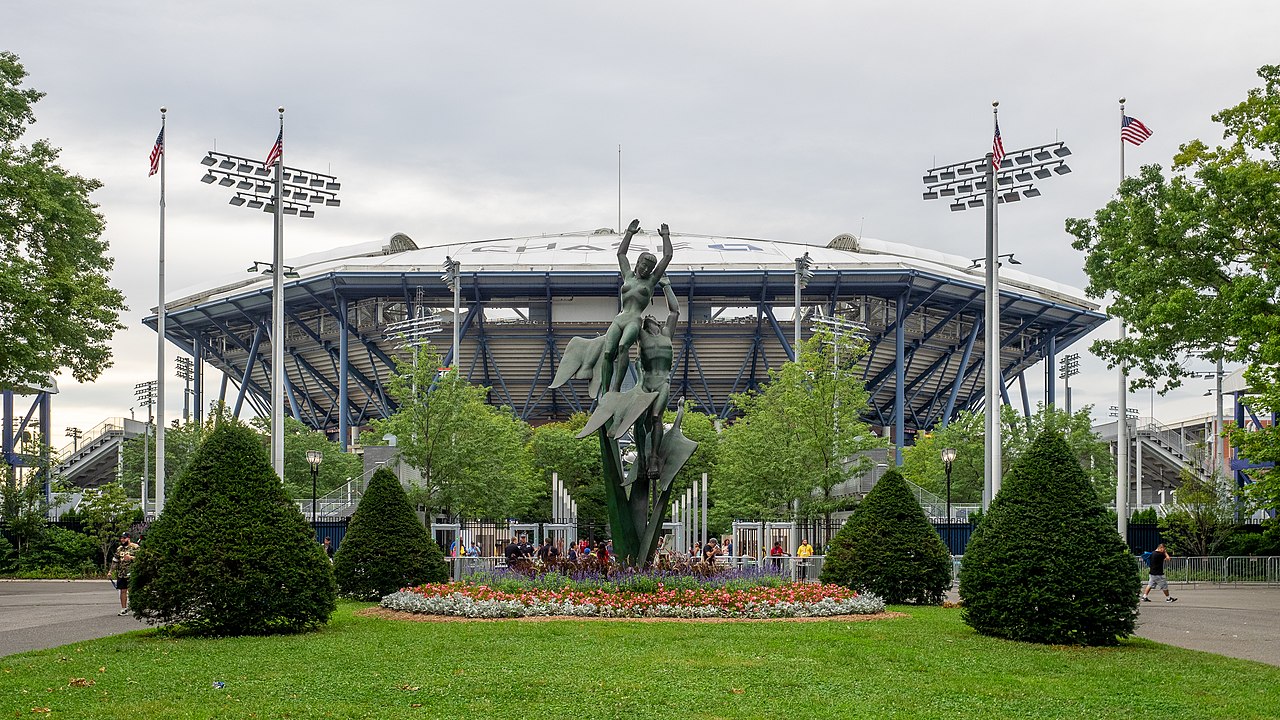 纽约法拉盛USTA Billie Jean King National Tennis Center与Arthur Ashe Stadium真实照片